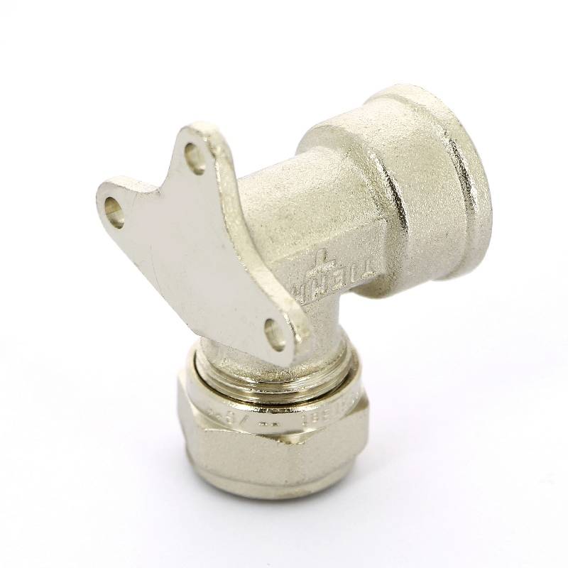 Водорозетка обжимная Tiemme 16x1/2 ВР никелированная 1600003