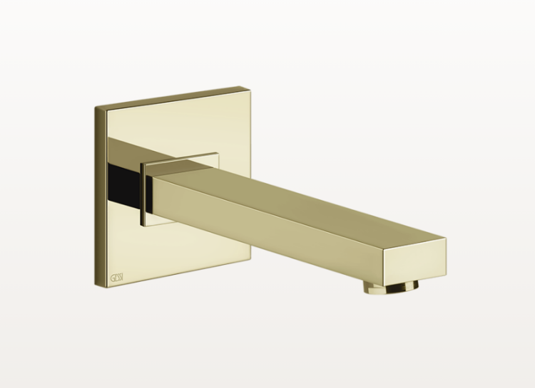 Излив для ванны Gessi Rettangolo настенный 187 мм Brass PVD 20120710