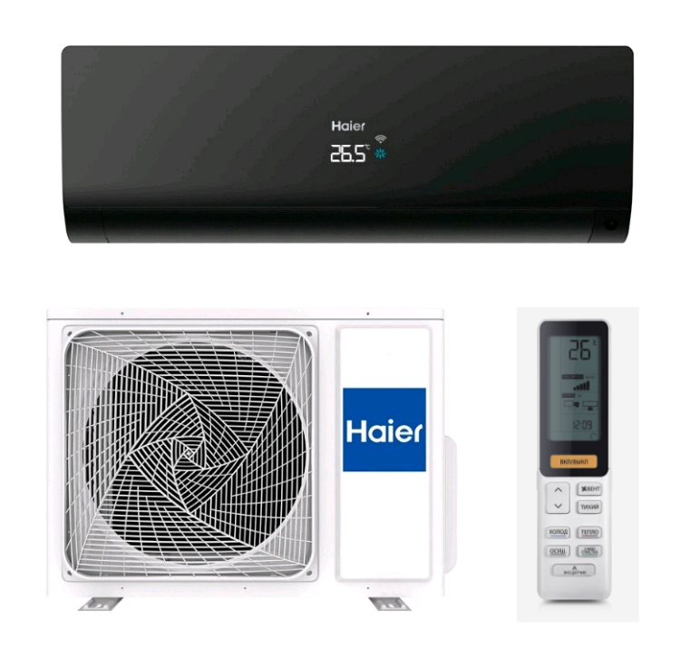 Кондиционер сплит-система Haier Flexis Super Match инверторный черный AS35S2SF1FA-B / 1U35S2SM3FA