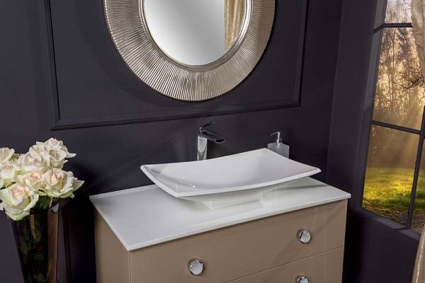 Зеркало круглое подвесное Boheme NeoArt 82х5х82 см серебро 528-SL light