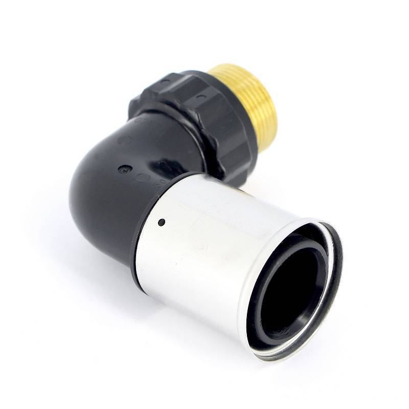 Угольник 90° пресс с наружной резьбой HENCO PVDF 50x1 1/4 5PK-5007