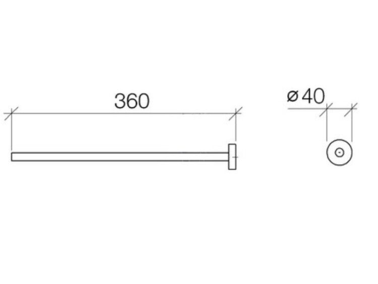 Полотенцедержатель Dornbracht Meta 360 мм цвет хром 8321597900