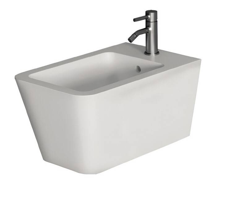 Биде подвесное Ceramica Alice Hide 350x550x285 мм белый матовый 31220109