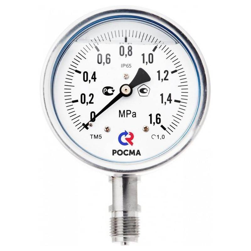 Мановакуумметр Росма ТМВ-621 Р. (0-150) G1/2 -0.1-0.9 МПа 00000000493