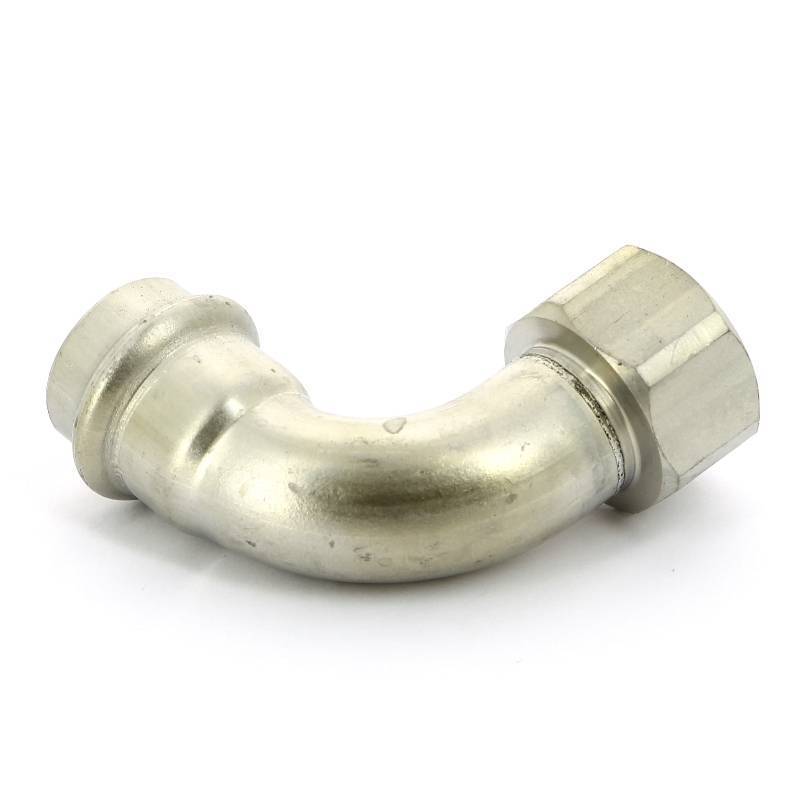 Угольник переходной Viega Sanpress Inox 90° 22х3/4 пресс-В нержавеющая сталь SC-Contur 437114