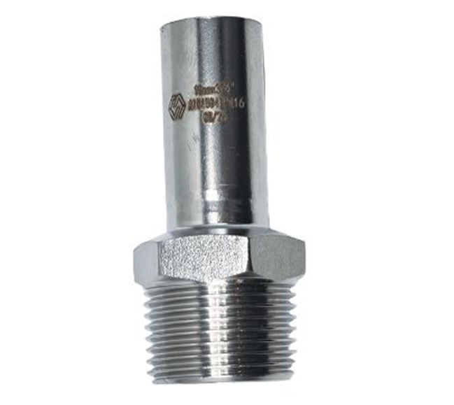 Переходник пресс Högert Technik 28 мм x 3/4 НР нержавеющая сталь SS6200705