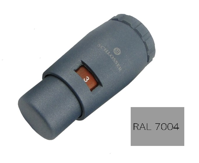 Термостатическая головка Schlosser MINI SH M30x1.5 601100047RAL7004 RAL 7004
