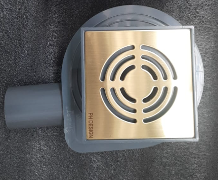 Душевой трап Boheme 10x10 см золото 984-10-G