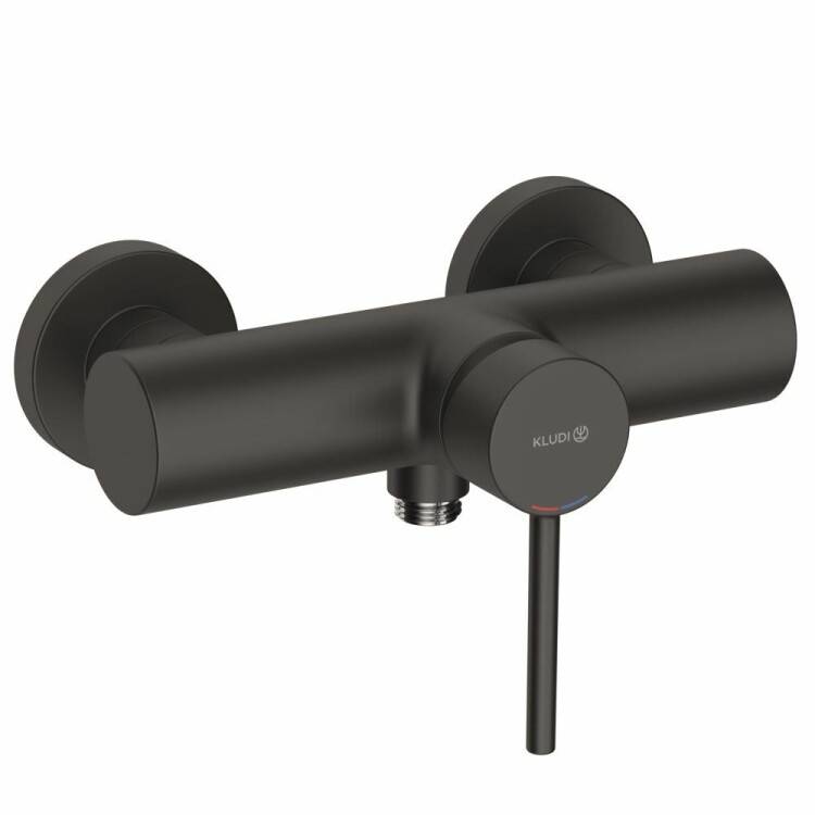 Смеситель для душа Kludi BOZZ термостат встраиваемый черный матовый 388313976
