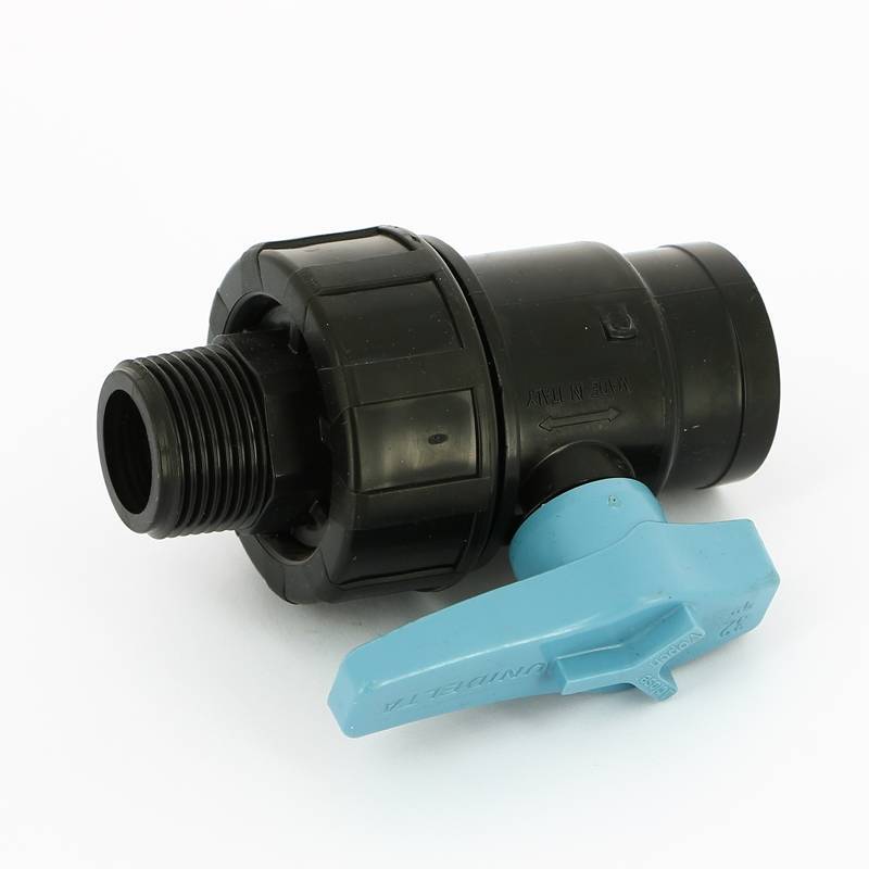 Кран для труб ПНД Unidelta НВ 1 полипропилен PP-B 1075004004001