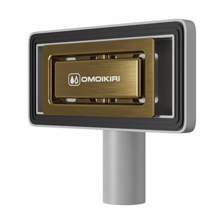 Перелив универсальный Omoikiri нержавеющая сталь античная латунь 4956724