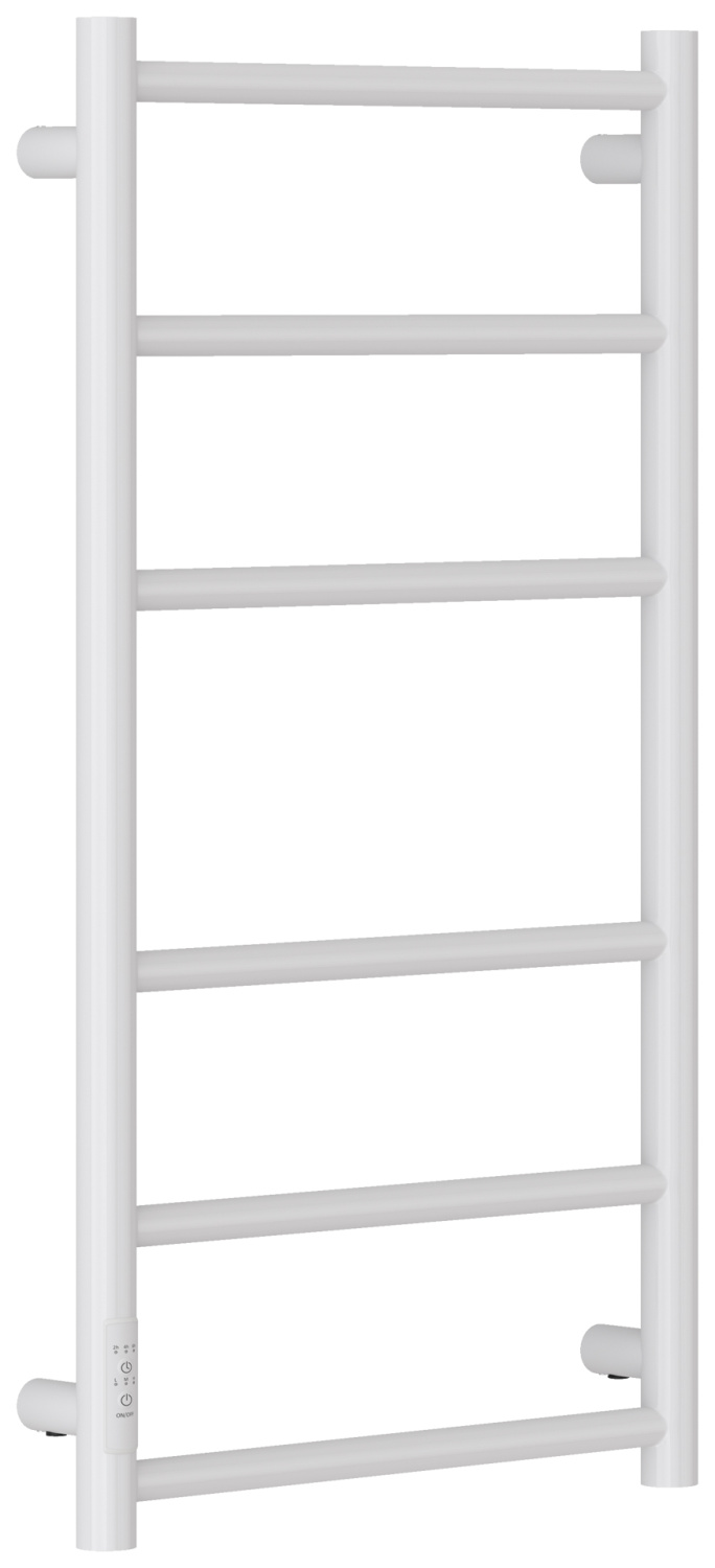 Полотенцесушитель электрический Стилье Формат 27 43.2х80 см прямая левое подключение белый глянцевый 12529-8040