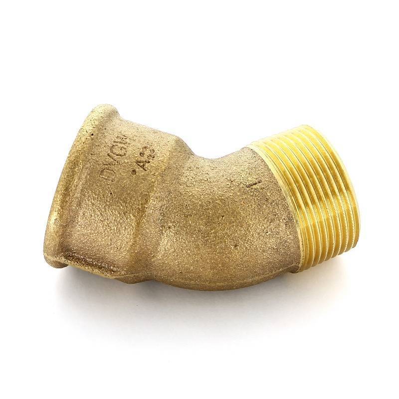 Угольник НВ Viega Sanpress 45° 1 1/4 бронза 448271