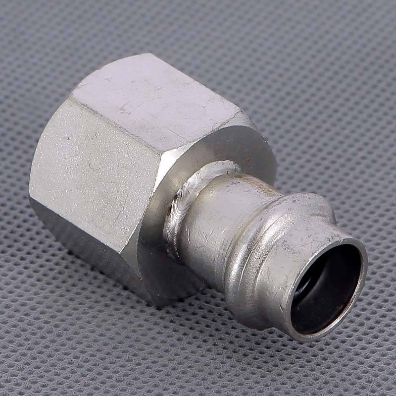 Муфта пресс с накидной гайкой Viega Sanpress Inox 15x3/4 нержавеющая сталь 437589