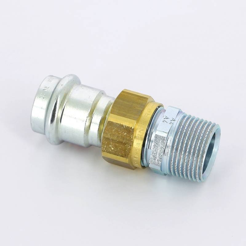 Муфта пресс-НР разъемная Viega Prestabo 22x3/4 оцинкованная сталь 559250