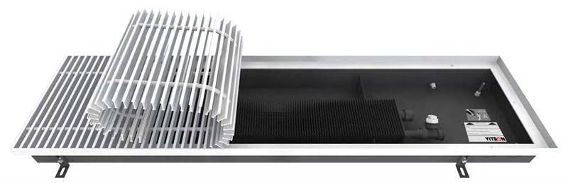 Внутрипольный конвектор Wilma Vitron 150х260х2750 мм 4-трубный естественная конвекция ВК.150.260.2750.4ТК