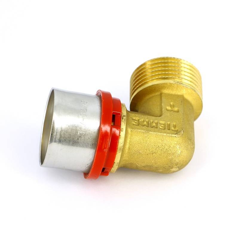 Угольник пресс с наружной резьбой Tiemme COMPACT 32 x 1 1660030