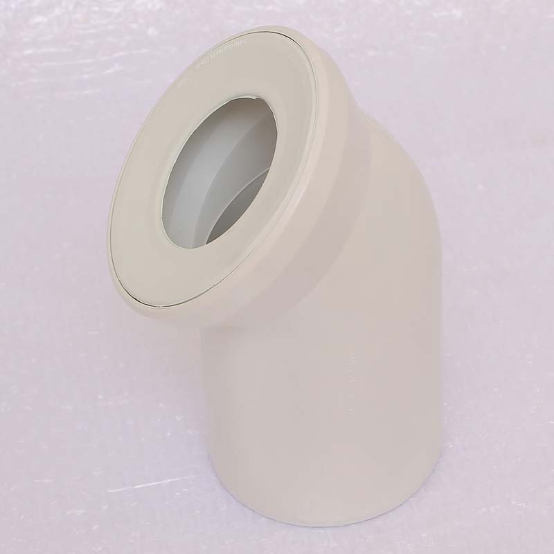 Отвод для унитаза Viega 45° 110 мм белый 101718