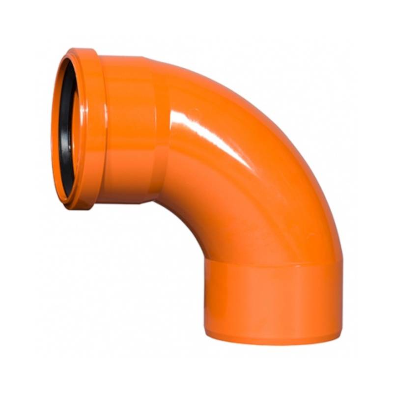 Отвод канализационный Ostendorf KG радиальный 110x87° 228088