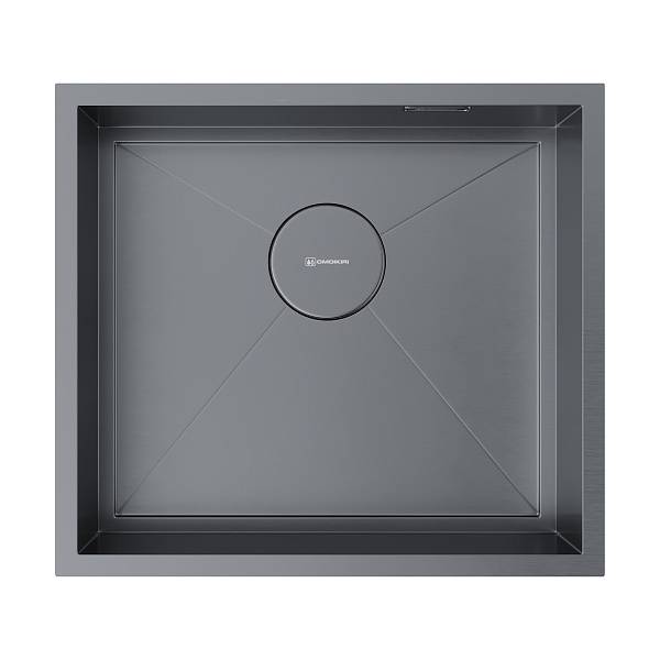 Кухонная мойка Omoikiri Kasen 49-16-INT-GM 49x44 см нерж. сталь вороненая сталь 4997055