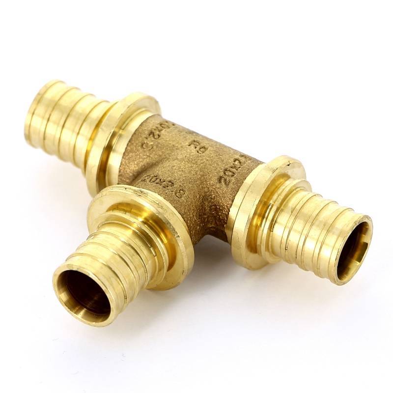 Тройник надвижной REHAU RAUTITAN RX 20 мм бронза 1377726