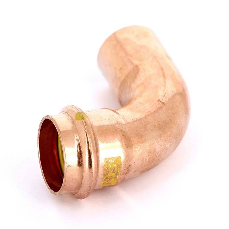 Отвод пресс медный Viega Profipress G 28 мм 90° однораструбный 345563