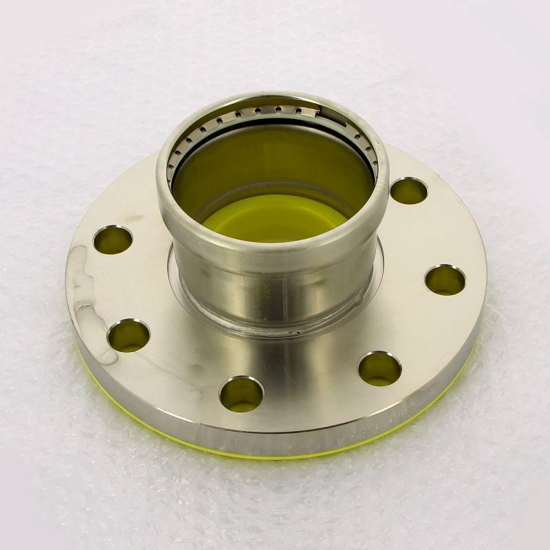 Переход фланец-пресс Viega Sanpress Inox DN80 88.9 мм нержавеющая сталь 482985