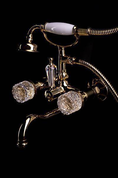 Смеситель для душа Boheme Crystal золото 294-CRST
