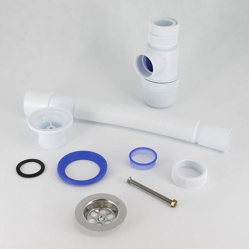 Сифон для мойки Wirquin Элит 1 1/2 х 40 мм чашка 70 мм с гофрой 40х40/50 мм 30986170