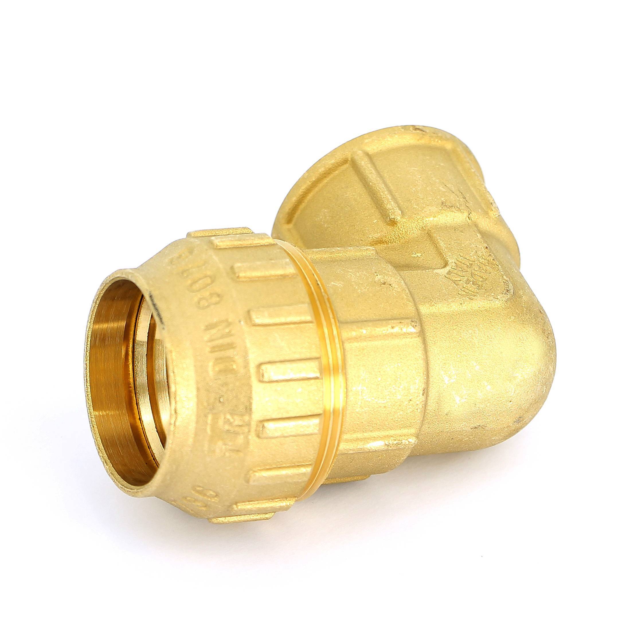 Угольник обжимной Tiemme 3465CR 40х1 1/4 внутренняя резьба латунный 3400035