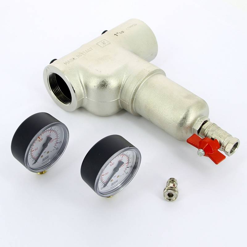 Фильтр промывной Itap 189 с двумя манометрами 1 1/2 189 1 1/2