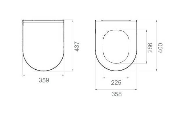 Крышка-сиденье для унитаза Boheme Bianca черный матовый 966-B