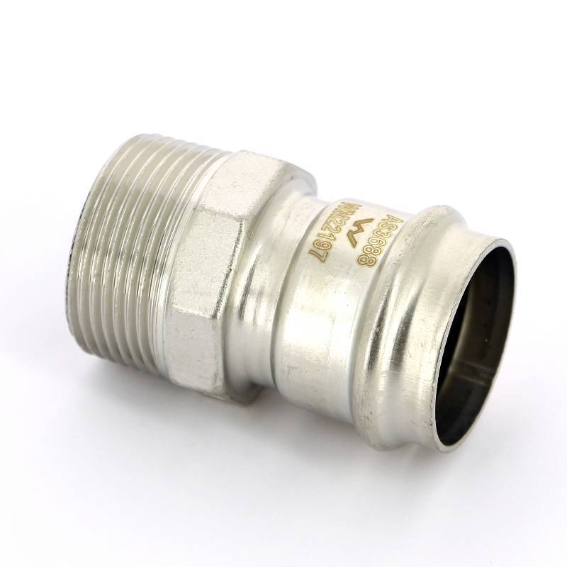 Муфта с наружной резьбой пресс IBP >B< Press Inox 35x1 1/4 нержавеющая сталь PS4243G0351000