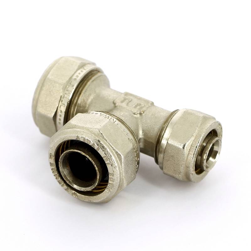 Тройник обжимной никелированный Tiemme 26х26х20 1600090