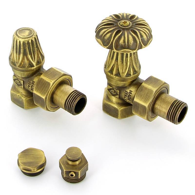 Комплект подключения Carlo Poletti Artistic для радиатора НВ 1/2 угловой KV673/67410MA