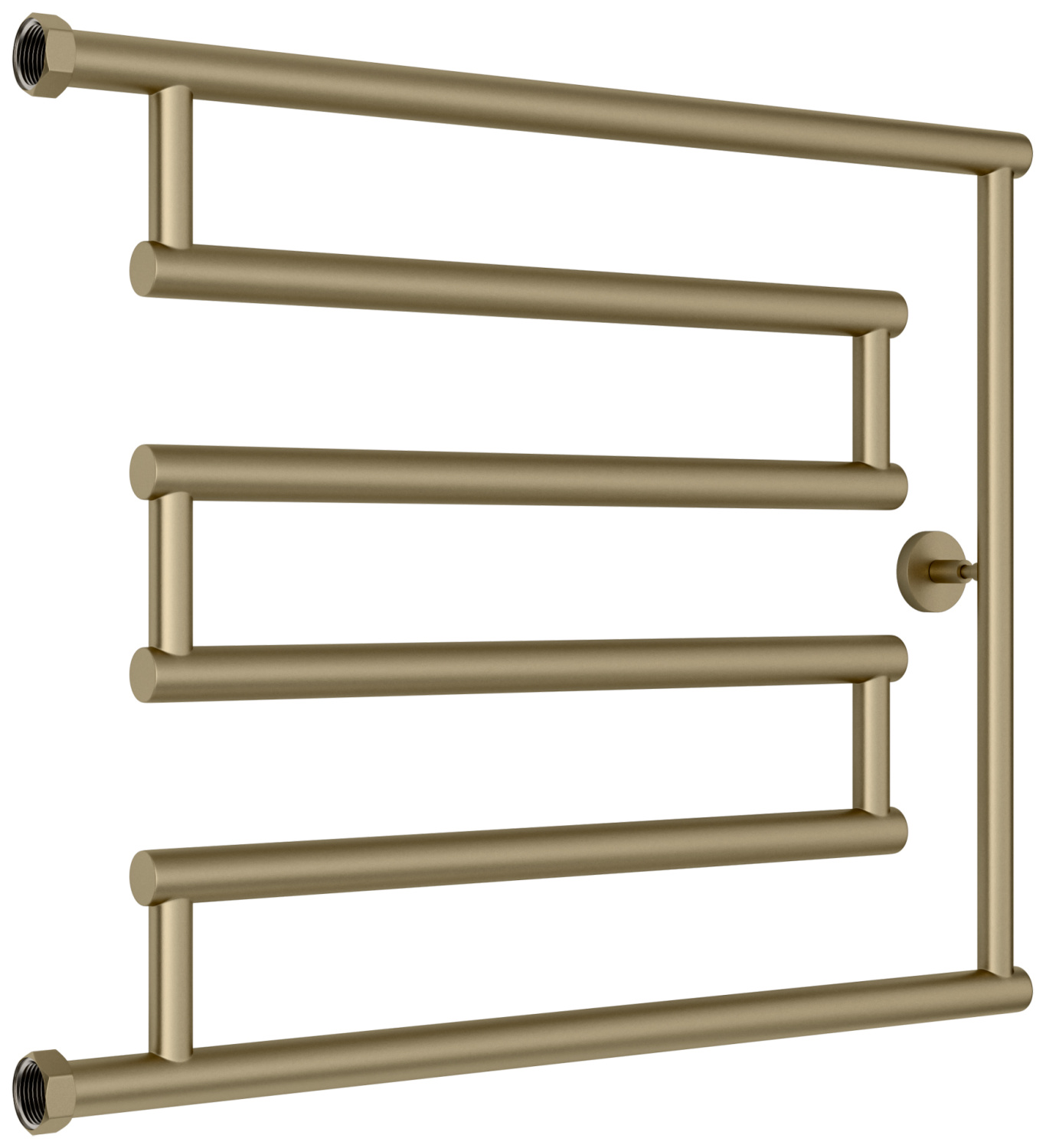 Полотенцесушитель водяной Сунержа High-Tech+ 660x528 мм золотой шёлк матовый 32-4052-5065