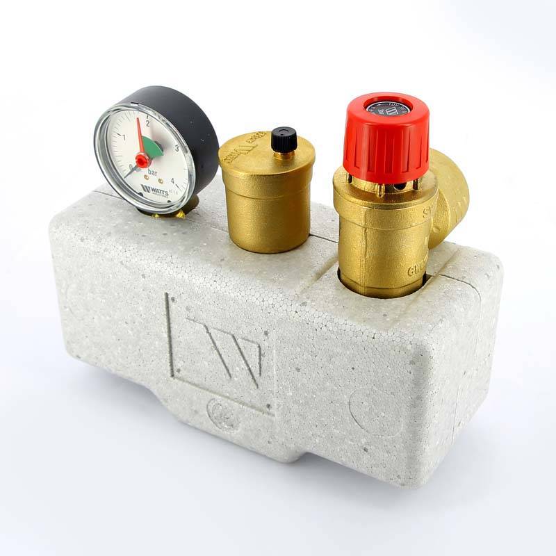 Группа безопасности котла Watts KSG 30/25 M-ISO до 200 кВт 1 3 бар сталь с теплоизоляцией 10005205