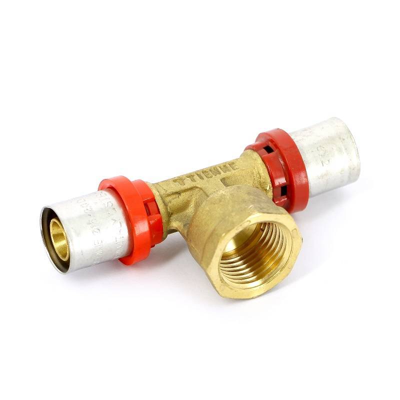 Тройник пресс-В Tiemme COMPACT 16x1/2x16 мм 1660011