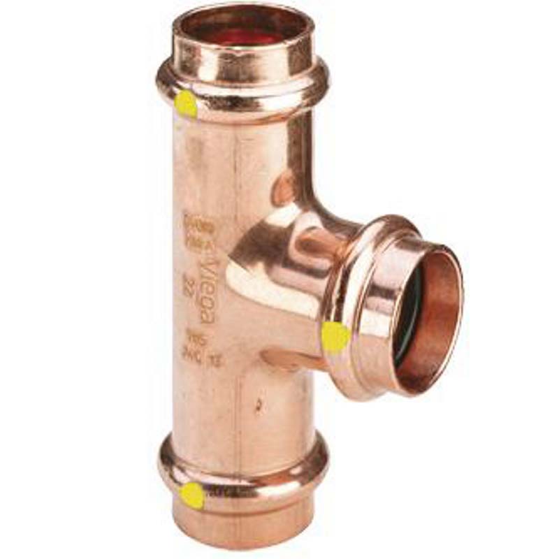 Тройник пресс Viega Profipress G SC-Contur 35x28x35 мм медь 346089