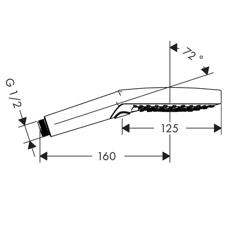 Ручной душ Hansgrohe Raindance Select S 120 3jet P хром 26014000