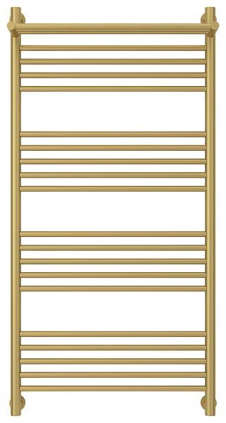 Полотенцесушитель водяной Сунержа Богема+ с 1 полкой 600x1200 мм матовое золото 032-0223-1260