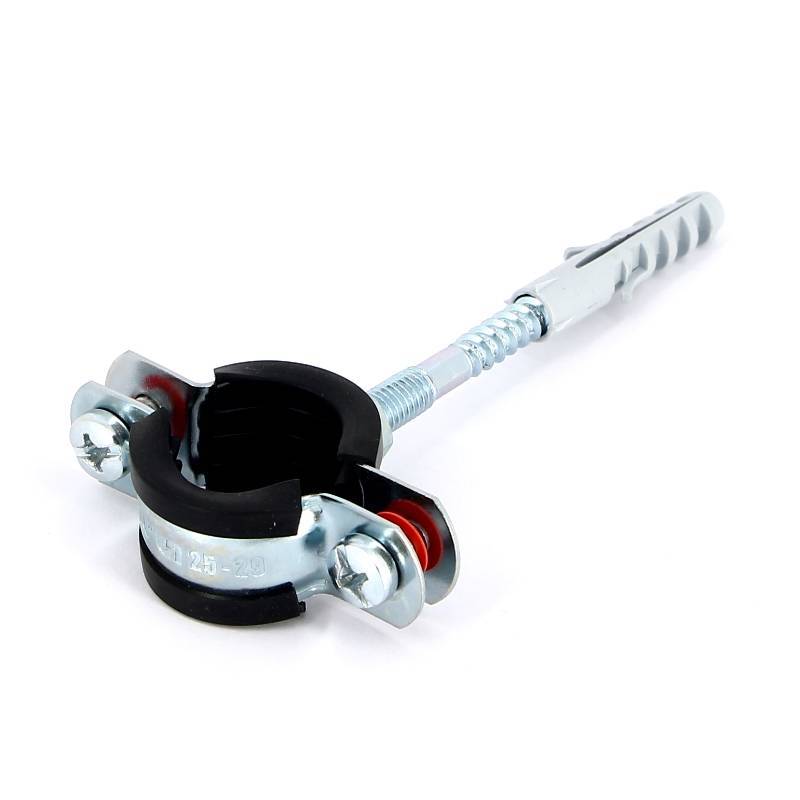 Хомут с резиновым уплотнителем, шпилькой и дюбелем Uni-Fitt 3/4 дюйма (25-29 мм) 850U3800