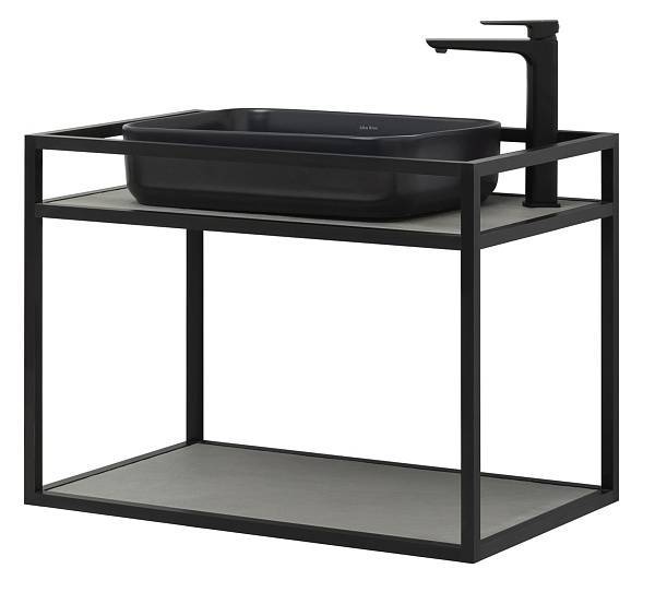 Консоль под раковину Allen Brau Liberty 75 см подвесная черный 1.33001.BB