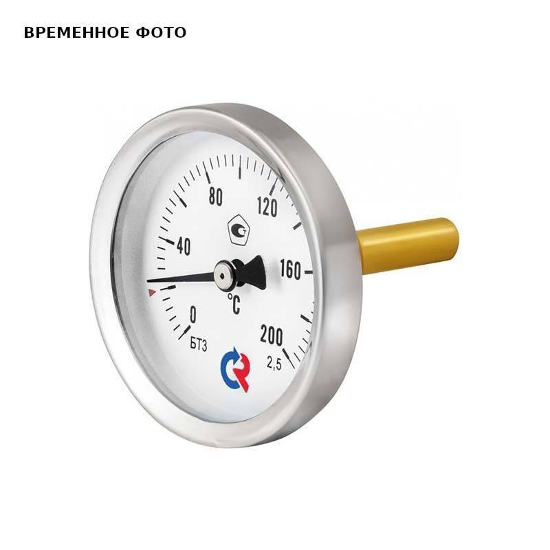 Термометр биметаллический Росма БТ-51.211 100 мм осевой G1/2 0-60 °C 00000002587