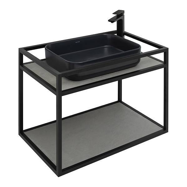 Консоль под раковину Allen Brau Liberty 75 см подвесная черный 1.33001.BB