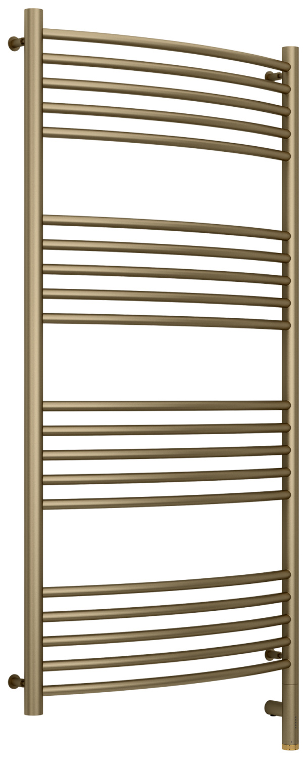 Полотенцесушитель электрический Сунержа Богема 3.0 выгнутая 632x1324 мм правый золотой шелк матовый 32-5803-1260