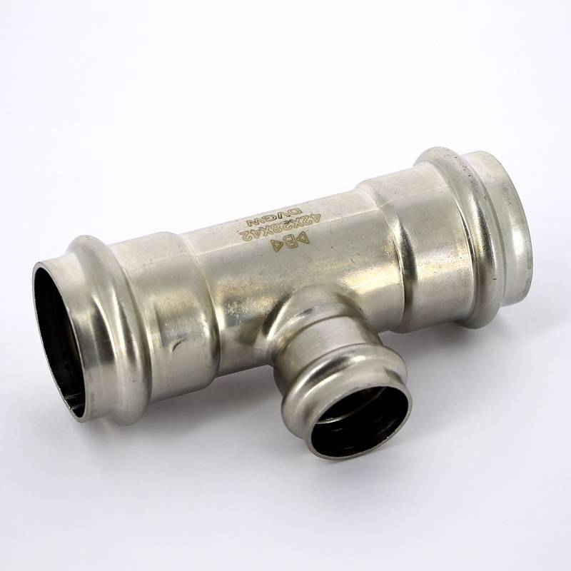 Тройник пресс IBP B Press Inox 42х28х42 мм нержавеющая сталь PS5130 0422842