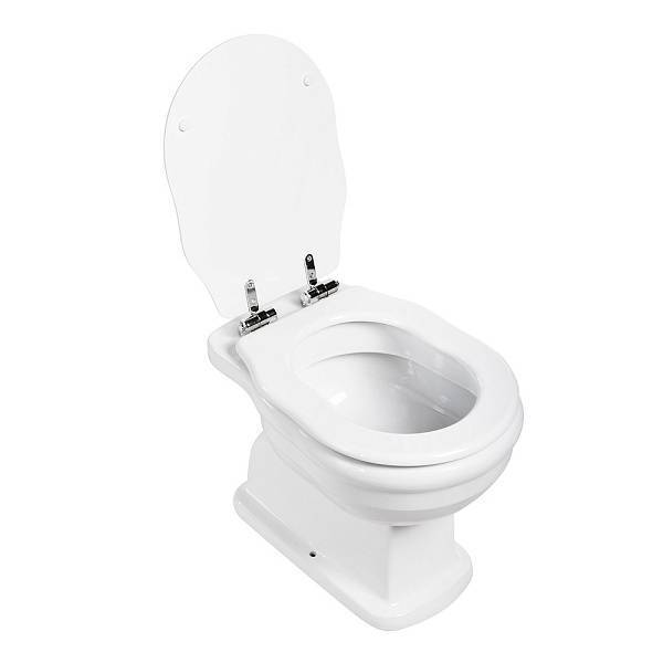 Чаша приставного унитаза BelBagno Boheme 55х27х38.5 см белый BB115CBS