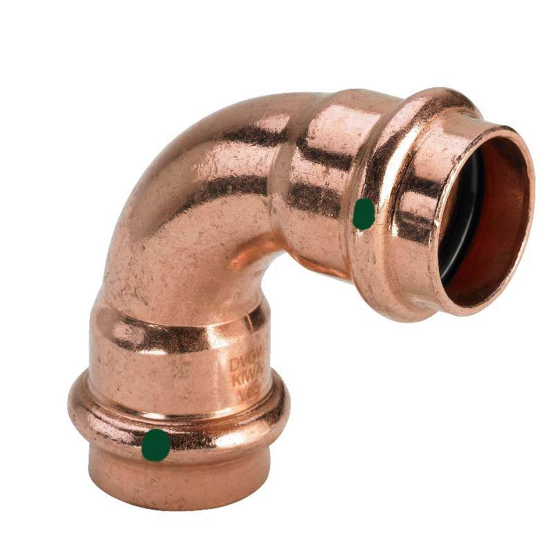 Угол 90° пресс медный Viega Profipress 18 мм 291495