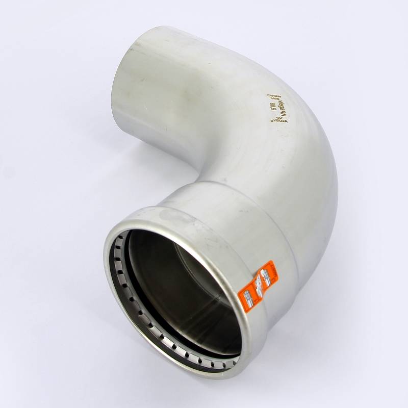 Угол-вставка 90° пресс Viega Sanpress Inox XL 88.9 мм нержавеющая сталь 482633